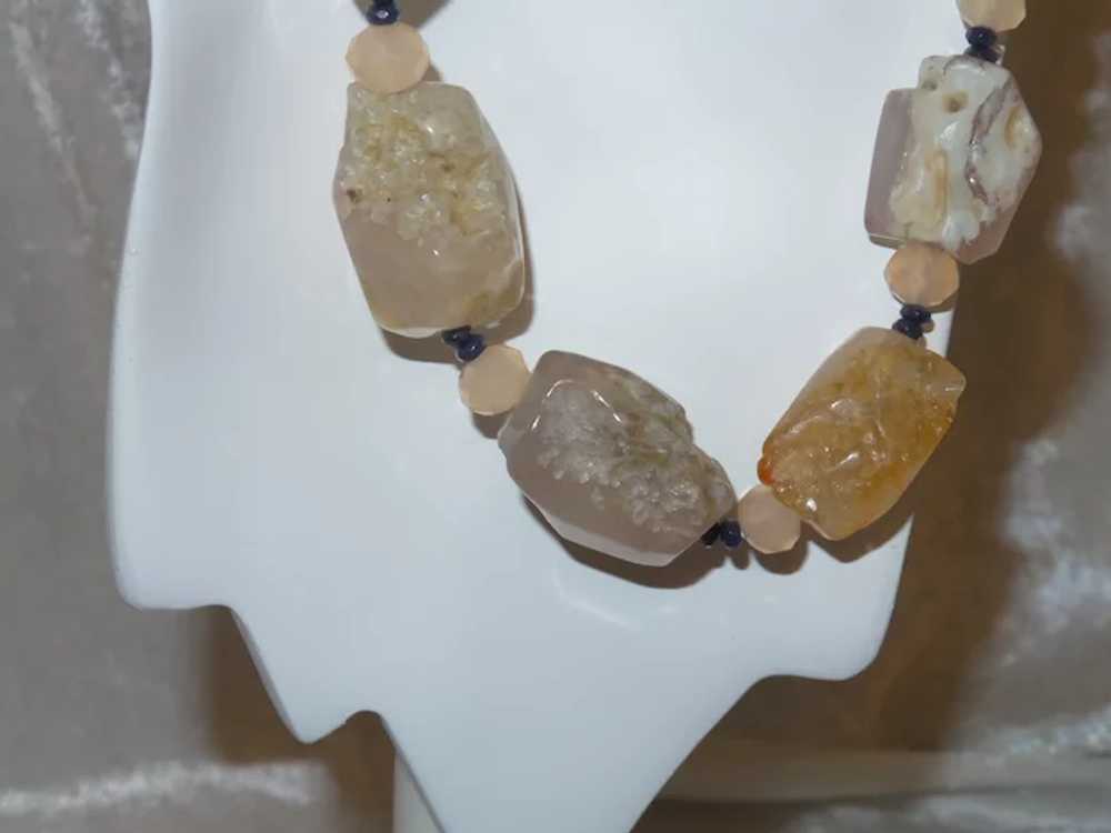 Quartz Nugget Necklace with Crystal Spacers - image 6