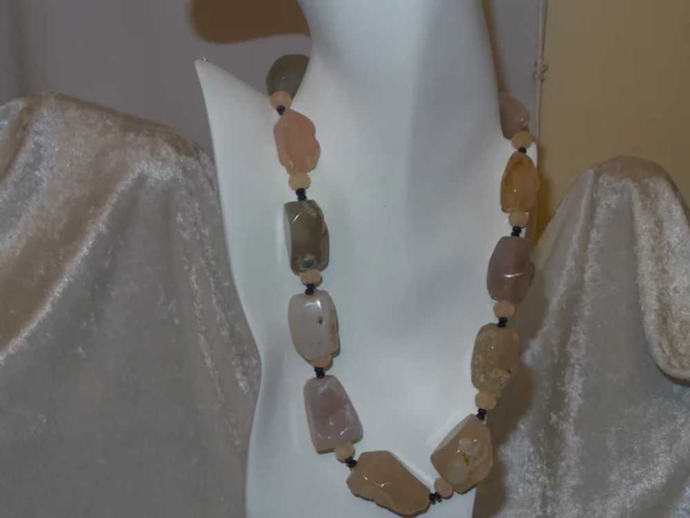 Quartz Nugget Necklace with Crystal Spacers - image 9