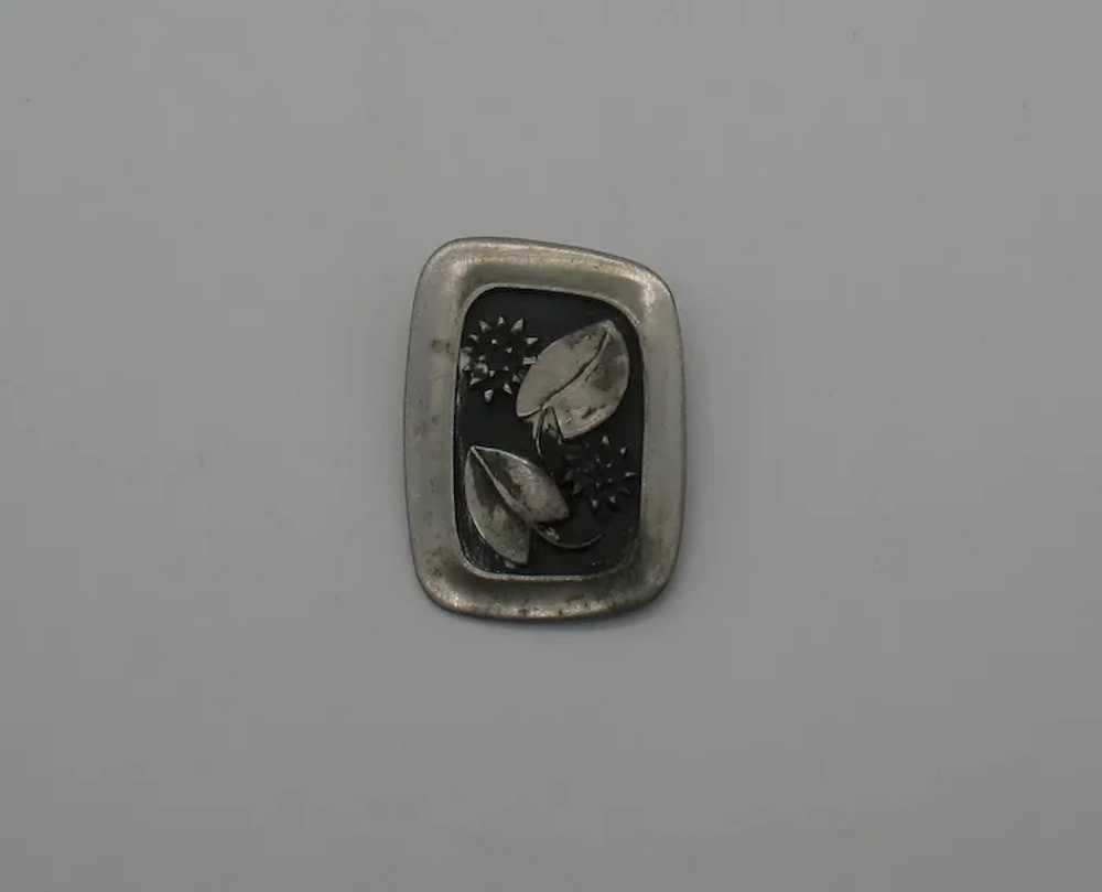 Signed R Tennesmed Swedish Pewter Abstract Natura… - image 5