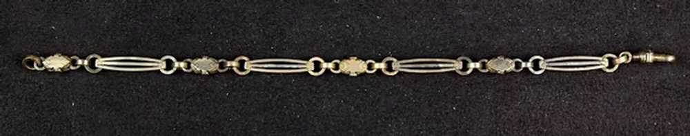 Victorian Chunky Gold Filled Link Watch Chain Bra… - image 7