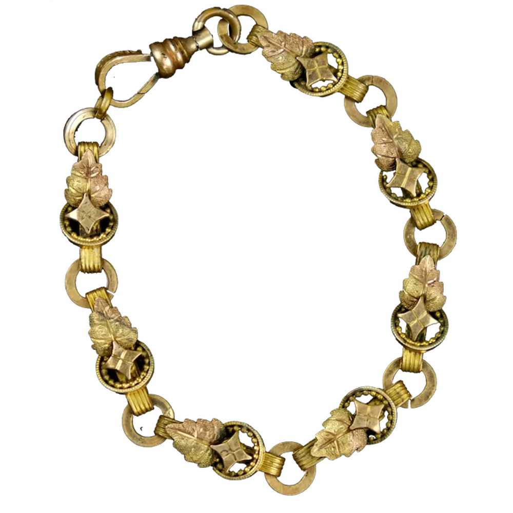 Victorian GF with Gold Fronts Book Chain Bracelet - image 1