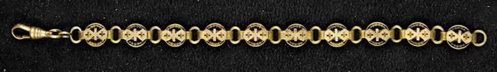 Victorian 9K Gold Fronts Book Chain Bracelet - image 6
