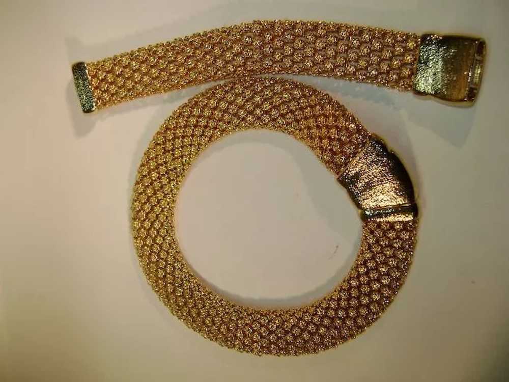 VINTAGE Stovepipe style Necklace and Bracelet  Ma… - image 5