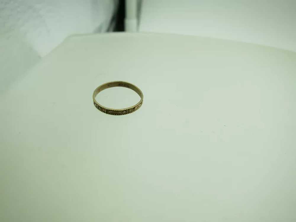 VINTAGE 10k Yellow Gold Child Ring  Size 1 1/4 - image 6