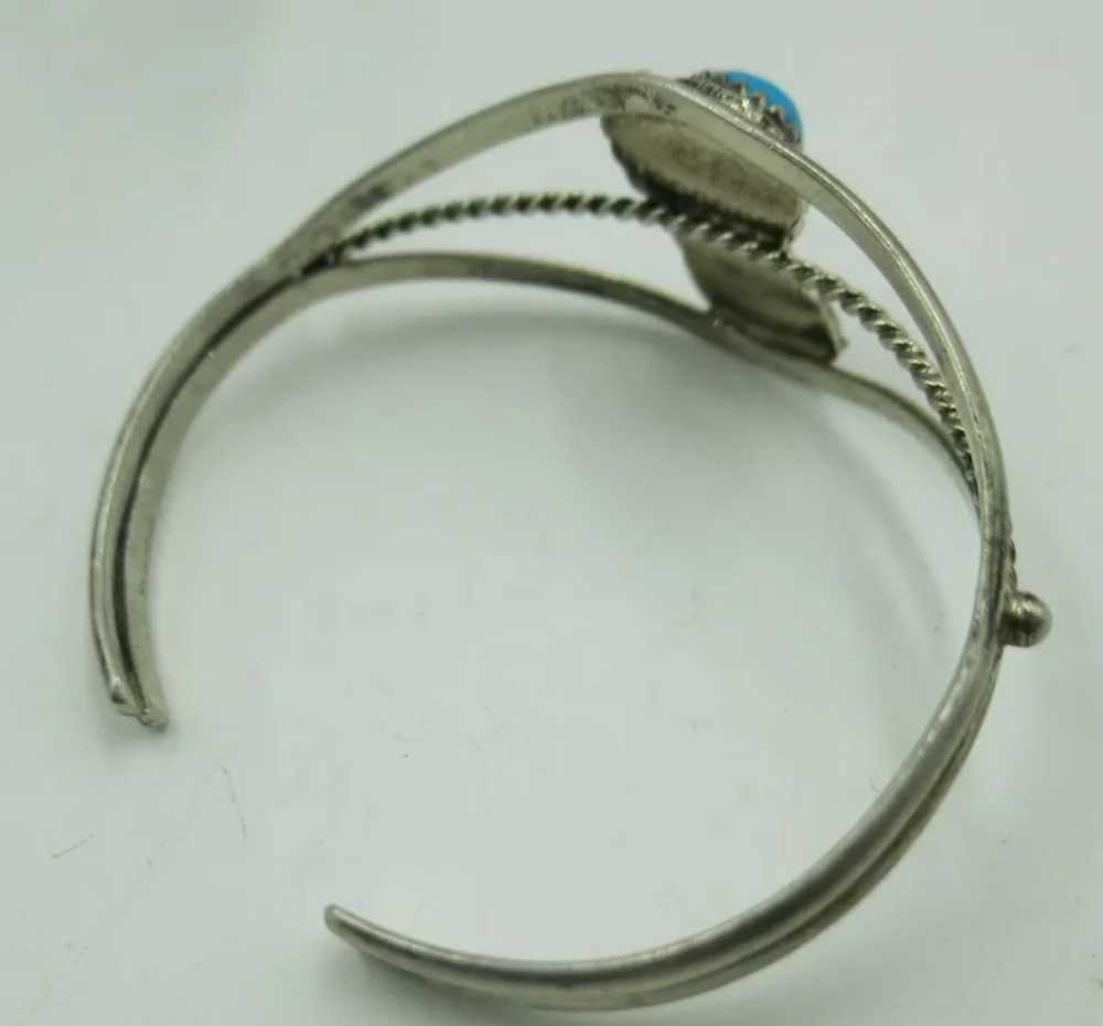 VINTAGE Smaller Native American Bracelet  Marked … - image 5