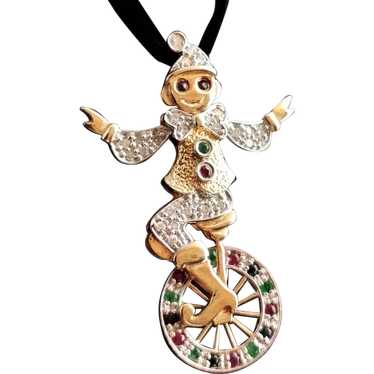 diamond clown pendant - Gem