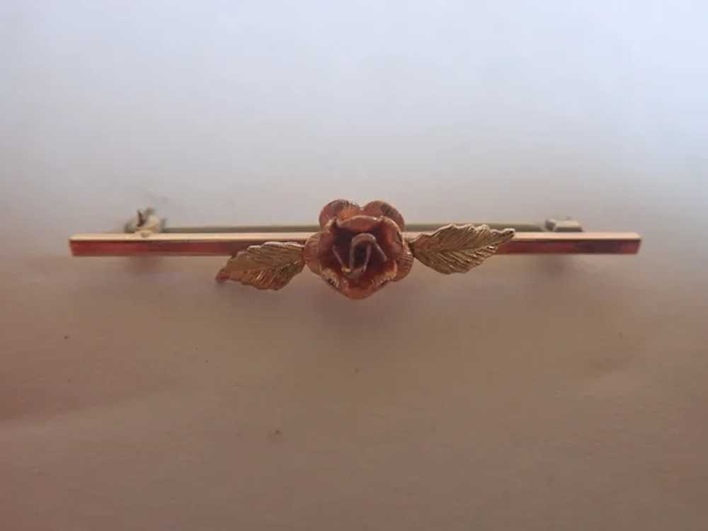 Vintage Krementz 14k Gold Overlay Rose Scatter Pi… - image 6