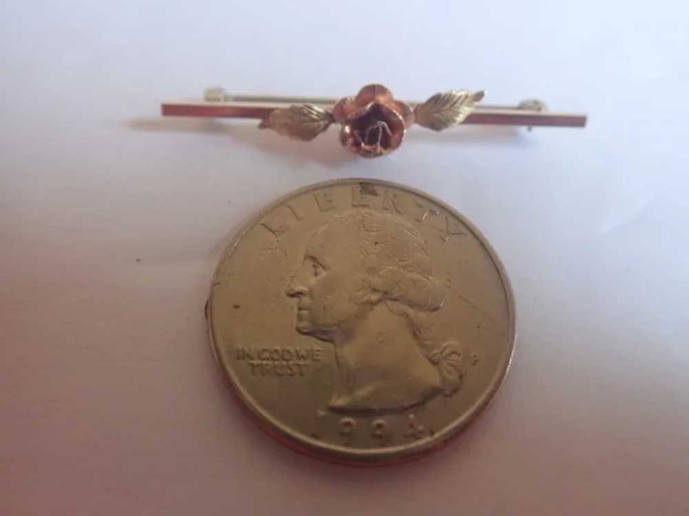 Vintage Krementz 14k Gold Overlay Rose Scatter Pi… - image 7