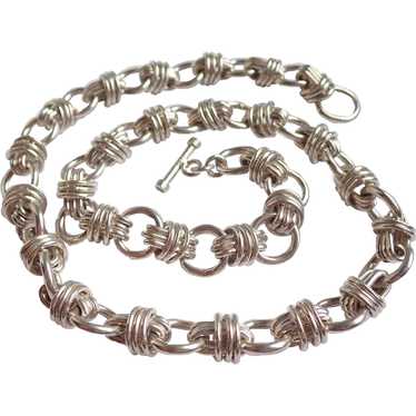 Mexican Sterling Silver 185 Gram Wrapped Link 22" 