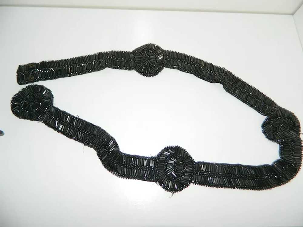 Art Deco Flapper Handmade Beaded Belt - image 4