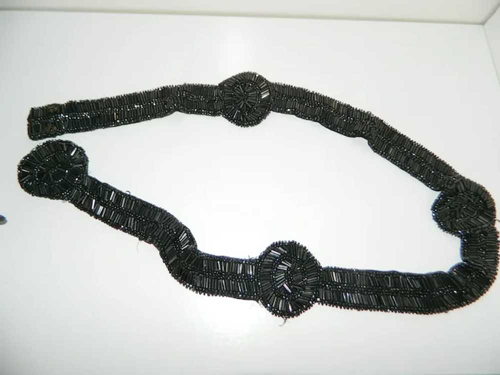 Art Deco Flapper Handmade Beaded Belt - image 4