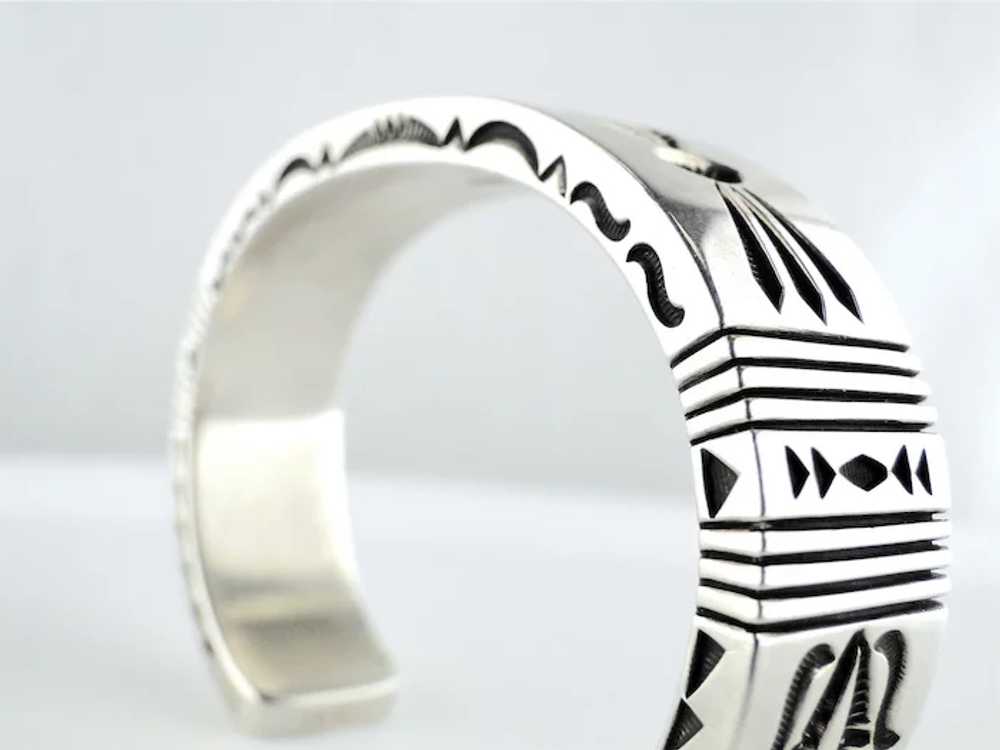 Native American Thomas Curtis Sterling Silver Hea… - image 7