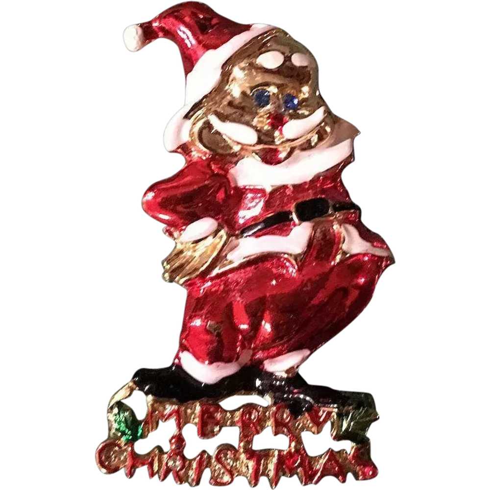 Merry Christmas BJ Beatrix Santa Claus Pin - image 1