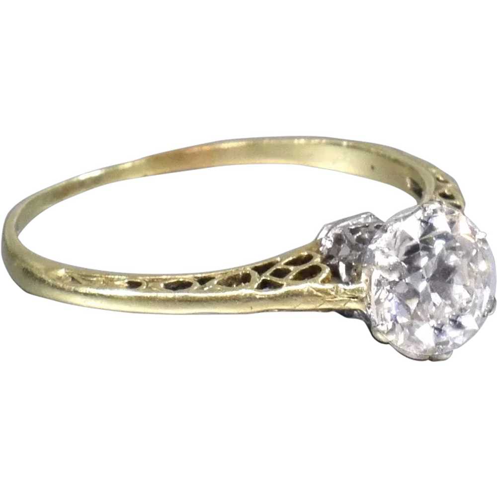 Victorian Diamond Engagement Ring - image 1