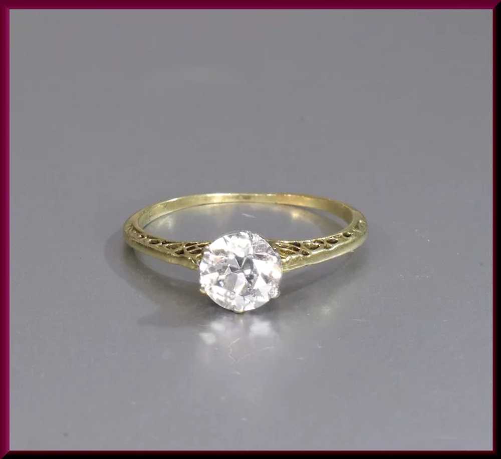 Victorian Diamond Engagement Ring - image 3