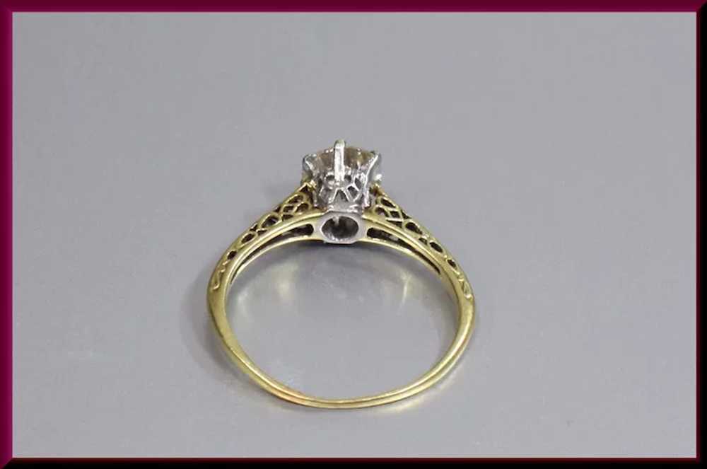 Victorian Diamond Engagement Ring - image 4