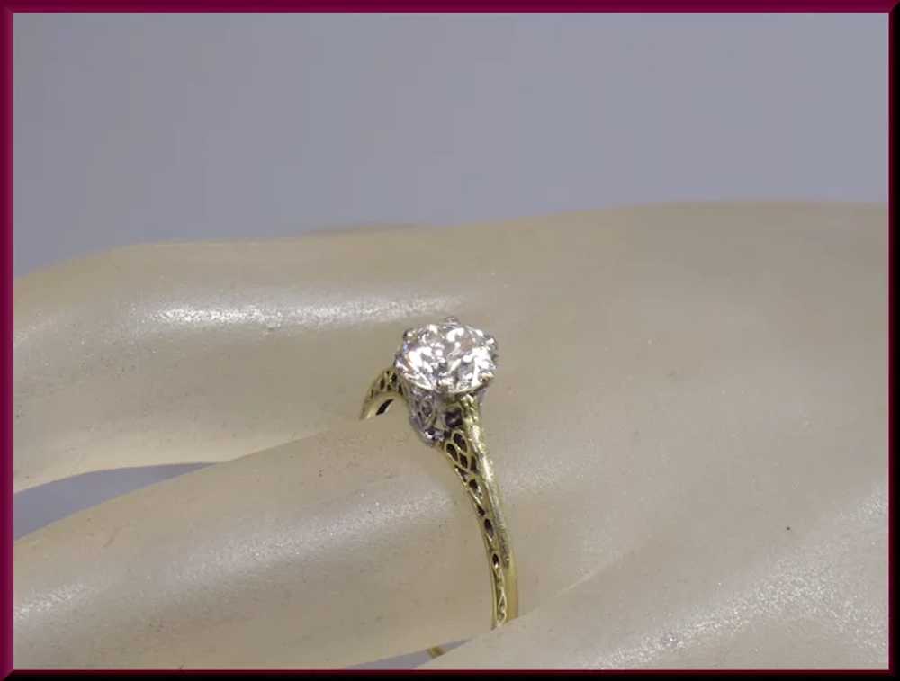 Victorian Diamond Engagement Ring - image 5