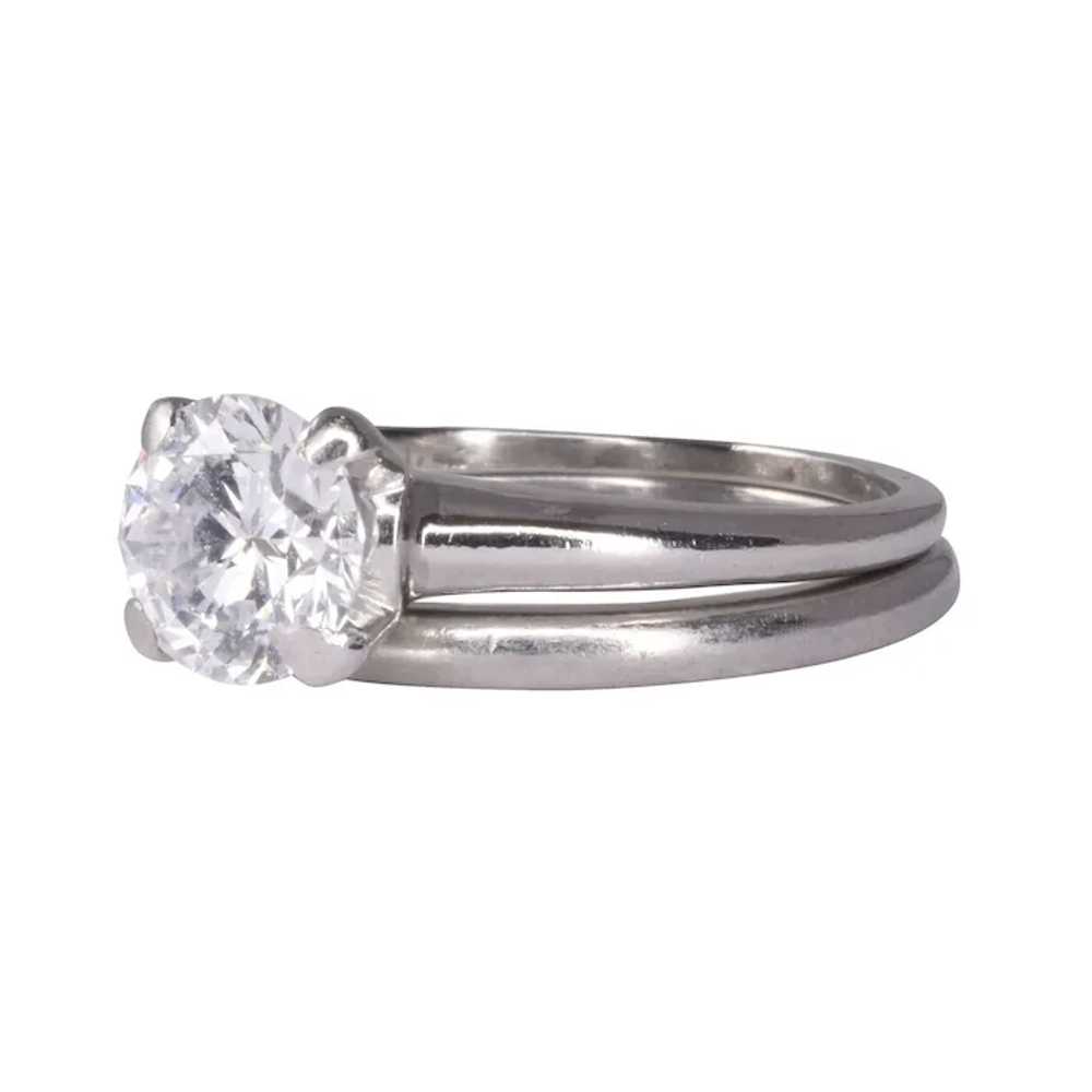 VS Diamond Solitaire Platinum Wedding Set - image 2