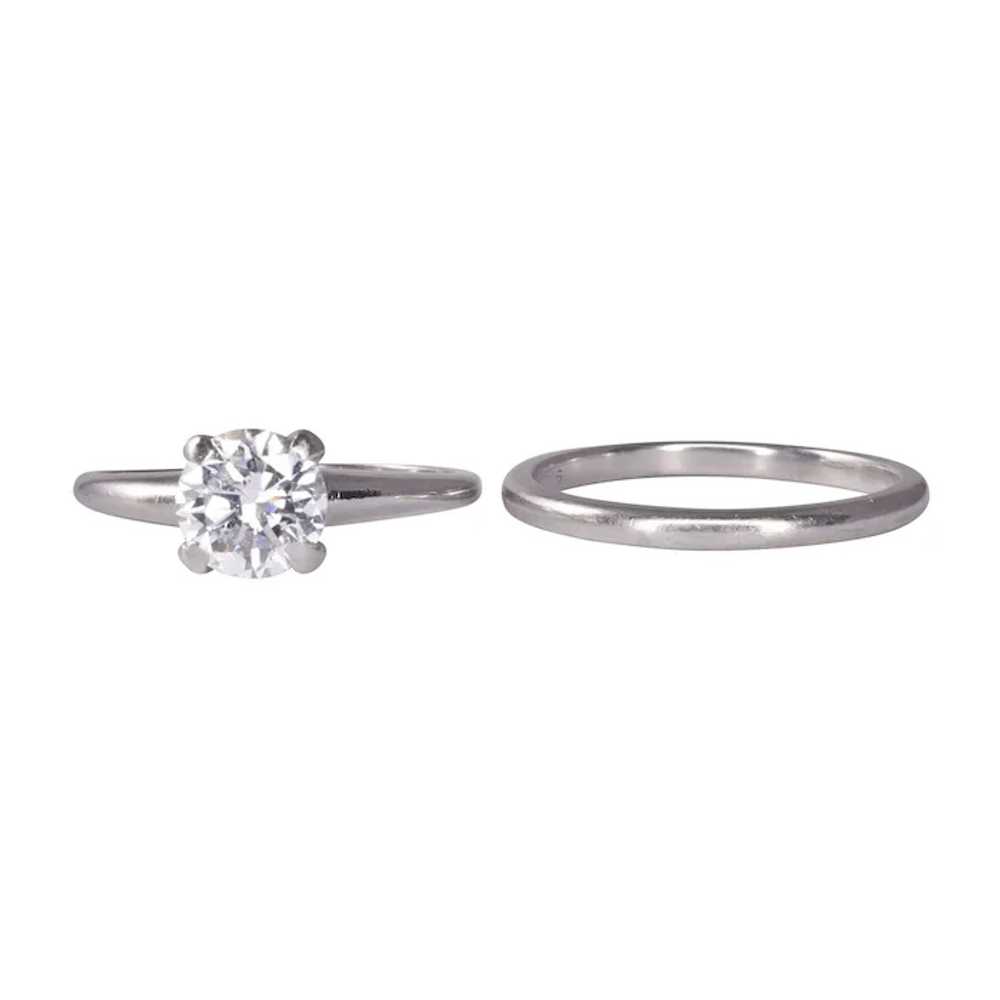 VS Diamond Solitaire Platinum Wedding Set - image 4