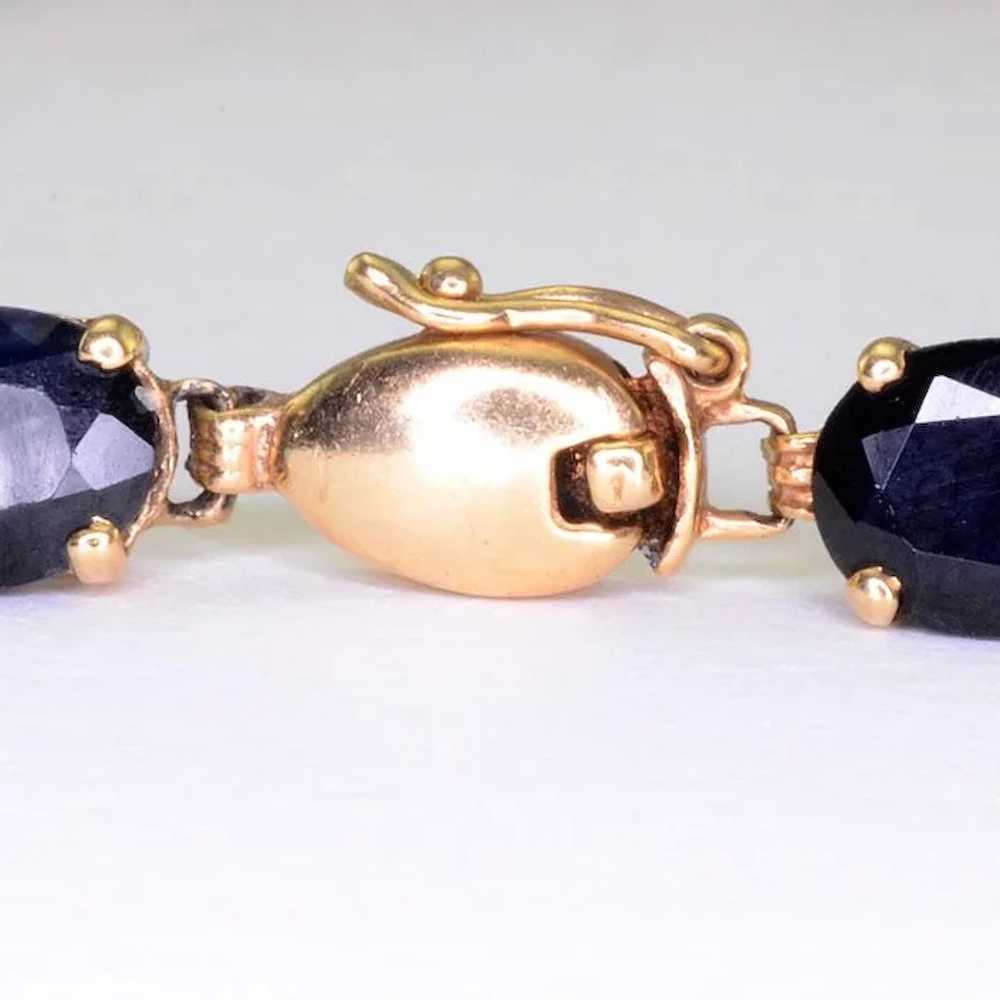 17.06 CTW Oval Sapphire Bracelet - image 5