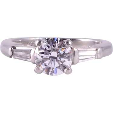 .92 Carat Center Diamond Platinum Engagement Ring