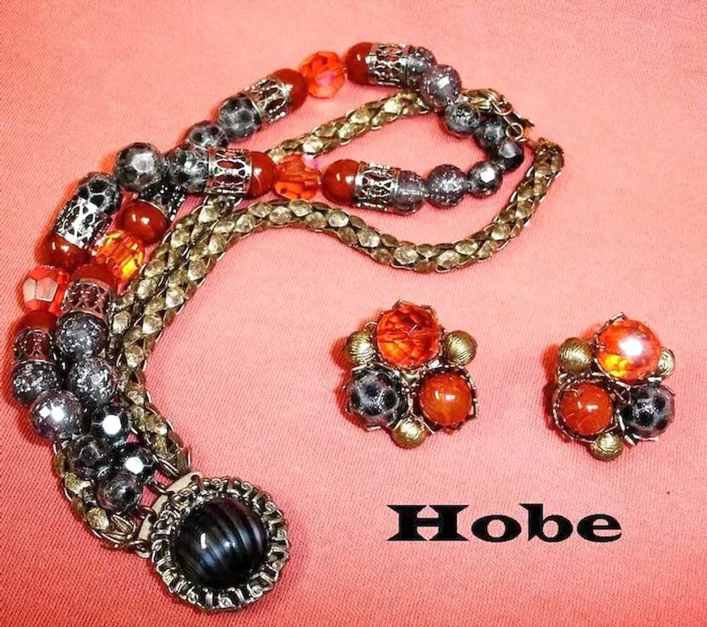 Vintage HOBE Bracelet and Earring Set -  Hobe Dem… - image 4