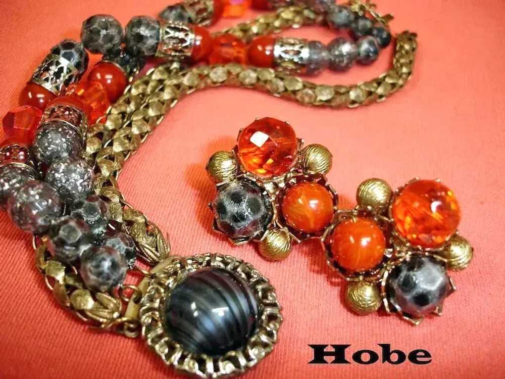 Vintage HOBE Bracelet and Earring Set -  Hobe Dem… - image 6