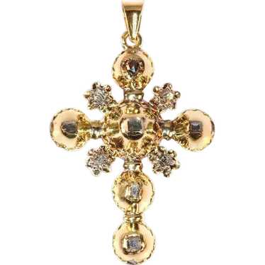 18th Century Antique 18 Karat Gold Cross Table Cu… - image 1