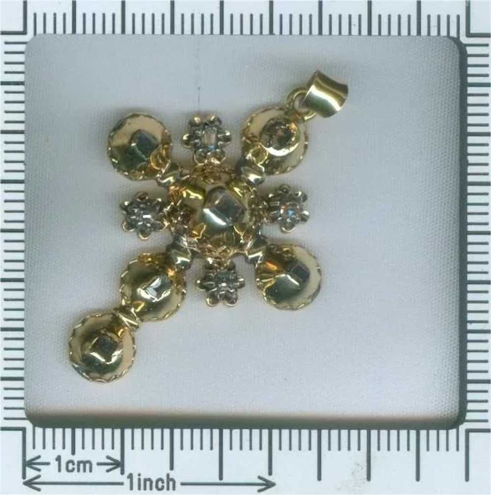 18th Century Antique 18 Karat Gold Cross Table Cu… - image 7