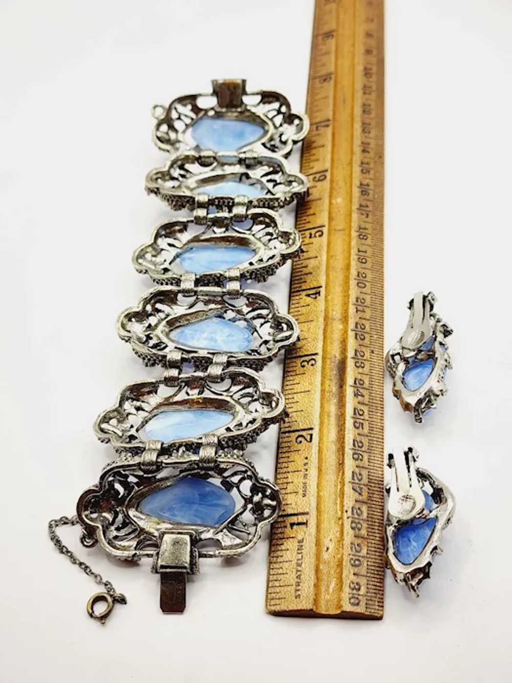 Vintage Unsigned Elaborate Jewel Craft Selro Styl… - image 4