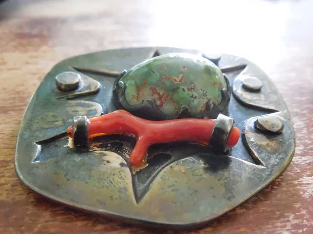 American Modernist Studio Brooch Signed and Dated… - image 5