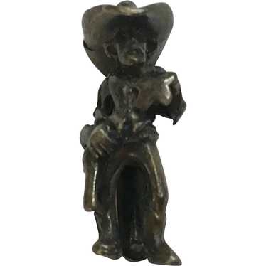 Vintage Sterling Silver Charm Western Sheriff - image 1