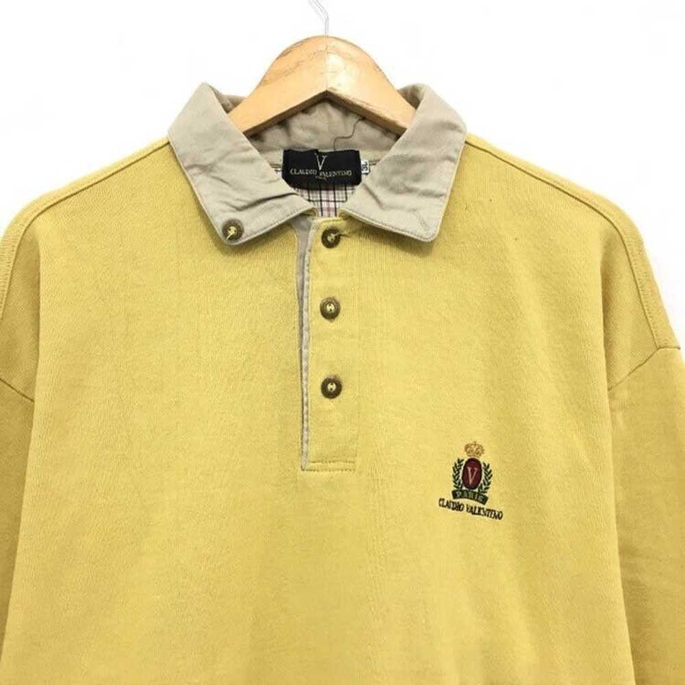 Vintage Claudio Valentino Polos Sweatshirt Embroi… - image 4