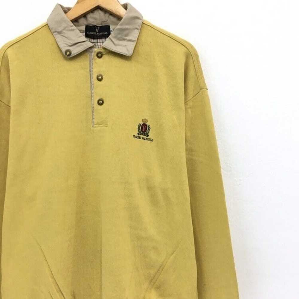 Vintage Claudio Valentino Polos Sweatshirt Embroi… - image 5