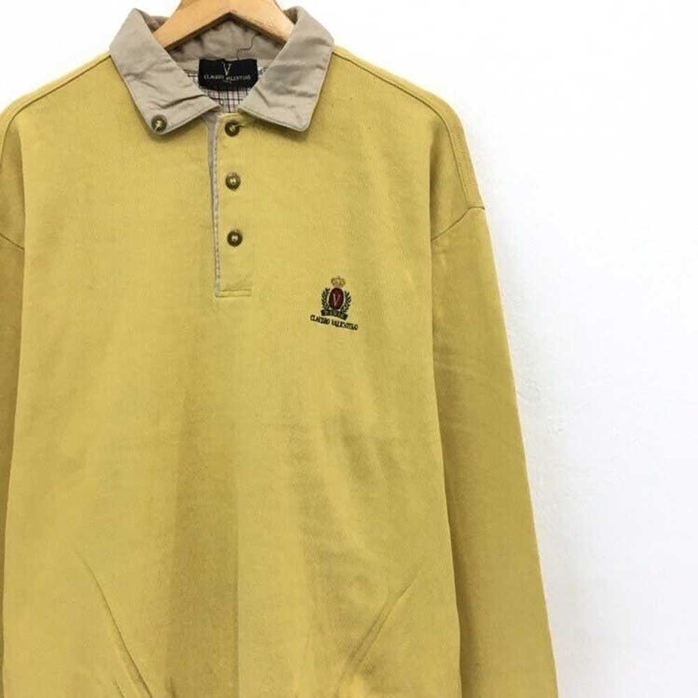 Vintage Claudio Valentino Polos Sweatshirt Embroi… - image 6
