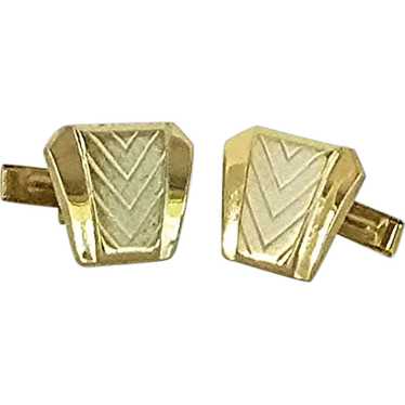 Silver Tone Gold Tone Cuff Links Cufflinks - image 1