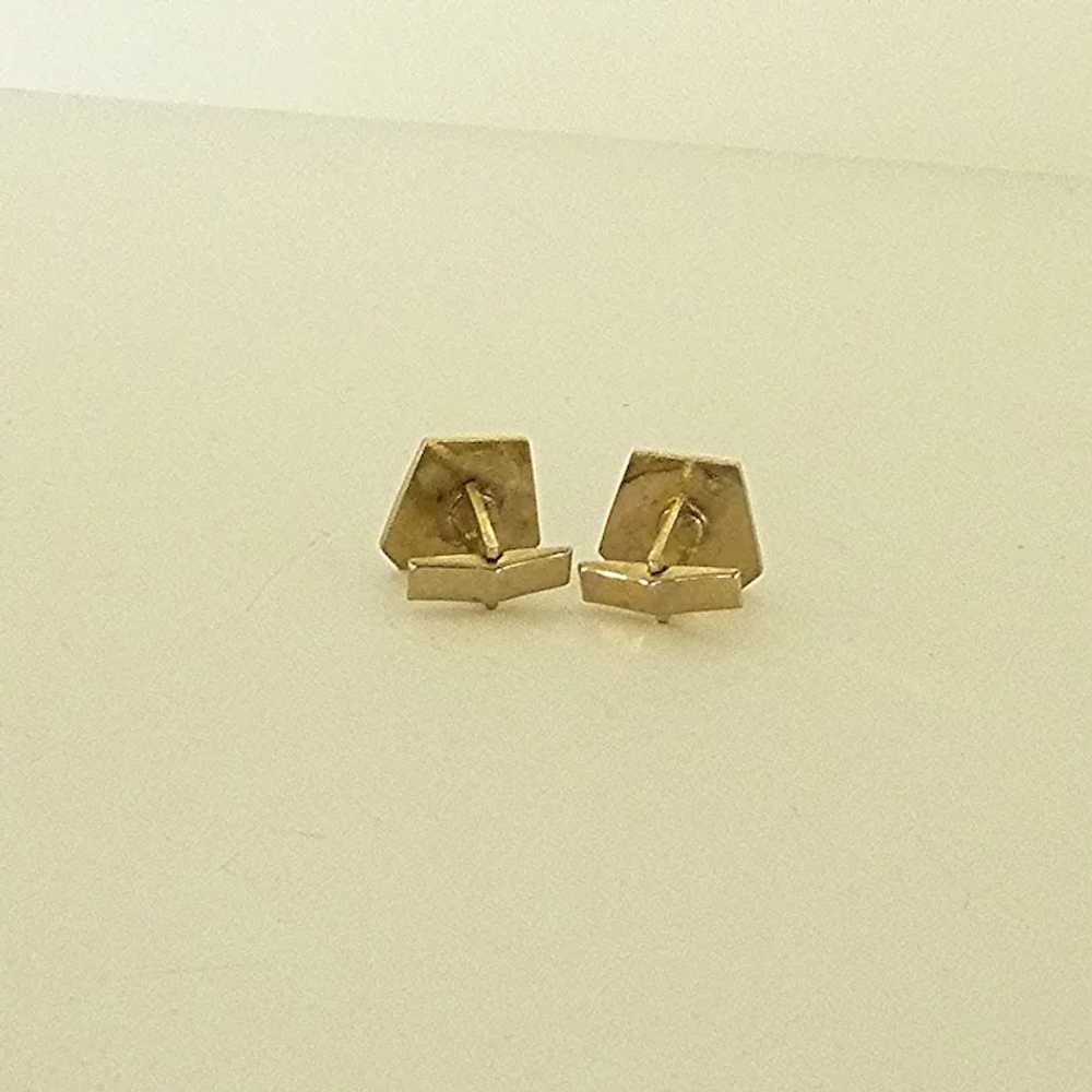 Silver Tone Gold Tone Cuff Links Cufflinks - image 3