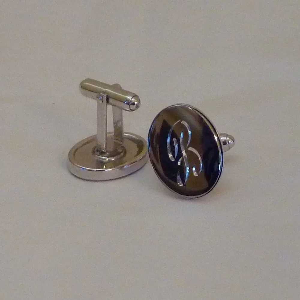 B Personalized Initial Monogram Cufflinks Cuff Li… - image 3