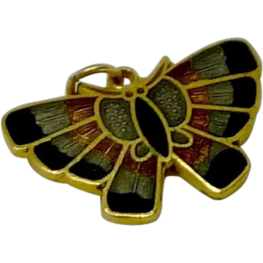 Butterfly Cloisonné Charm/ Pendant - image 1