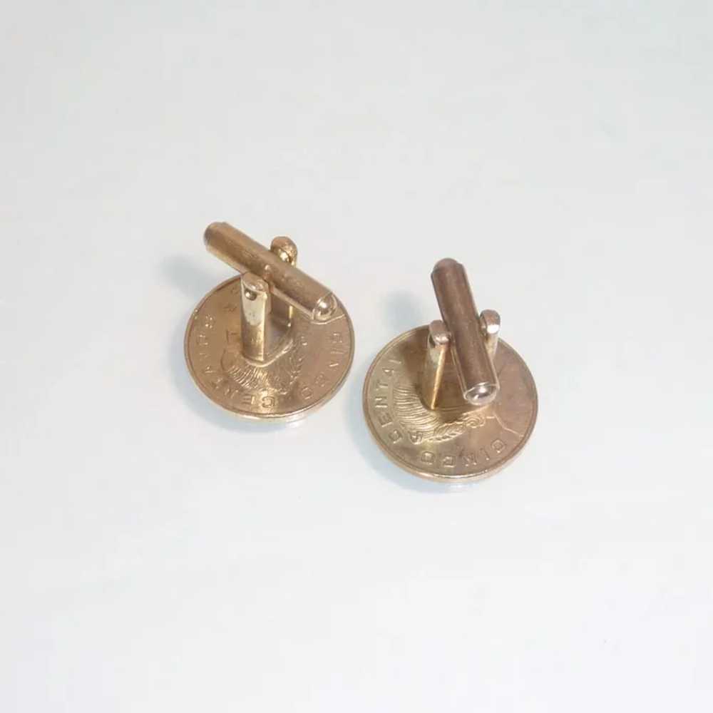 Mexican 1959 Centavo Cufflinks Cuff Links - image 3