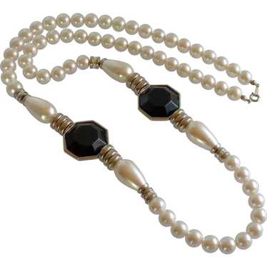 Buy Pearl Multi Strand Necklace and Earring Set Created With Three Rows of  All White Faux Pearls in a Mix of Small and Large Pearls. Online in India -  Etsy