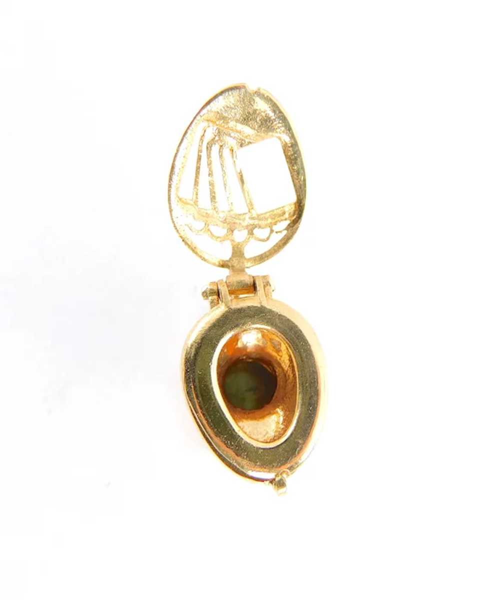 RARE 1970 Vintage 9ct Gold TOILET Charm PENDANT F… - image 10