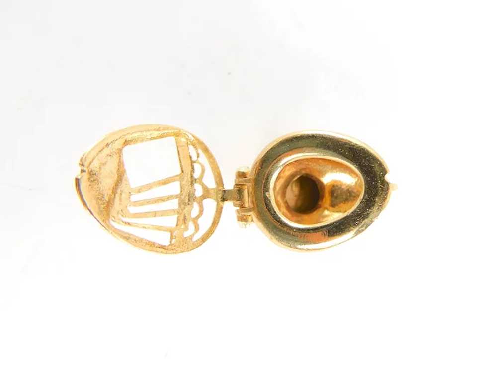 RARE 1970 Vintage 9ct Gold TOILET Charm PENDANT F… - image 12