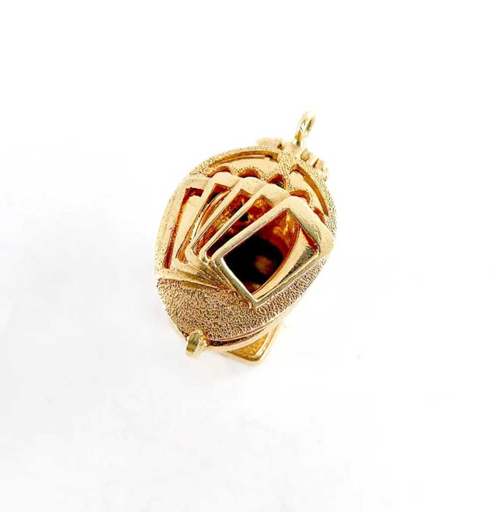 RARE 1970 Vintage 9ct Gold TOILET Charm PENDANT F… - image 2