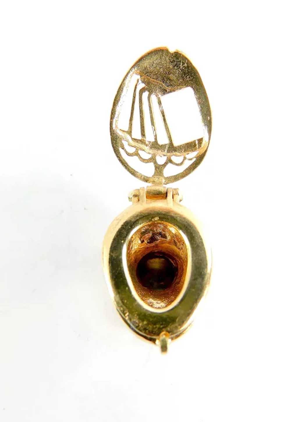 RARE 1970 Vintage 9ct Gold TOILET Charm PENDANT F… - image 5