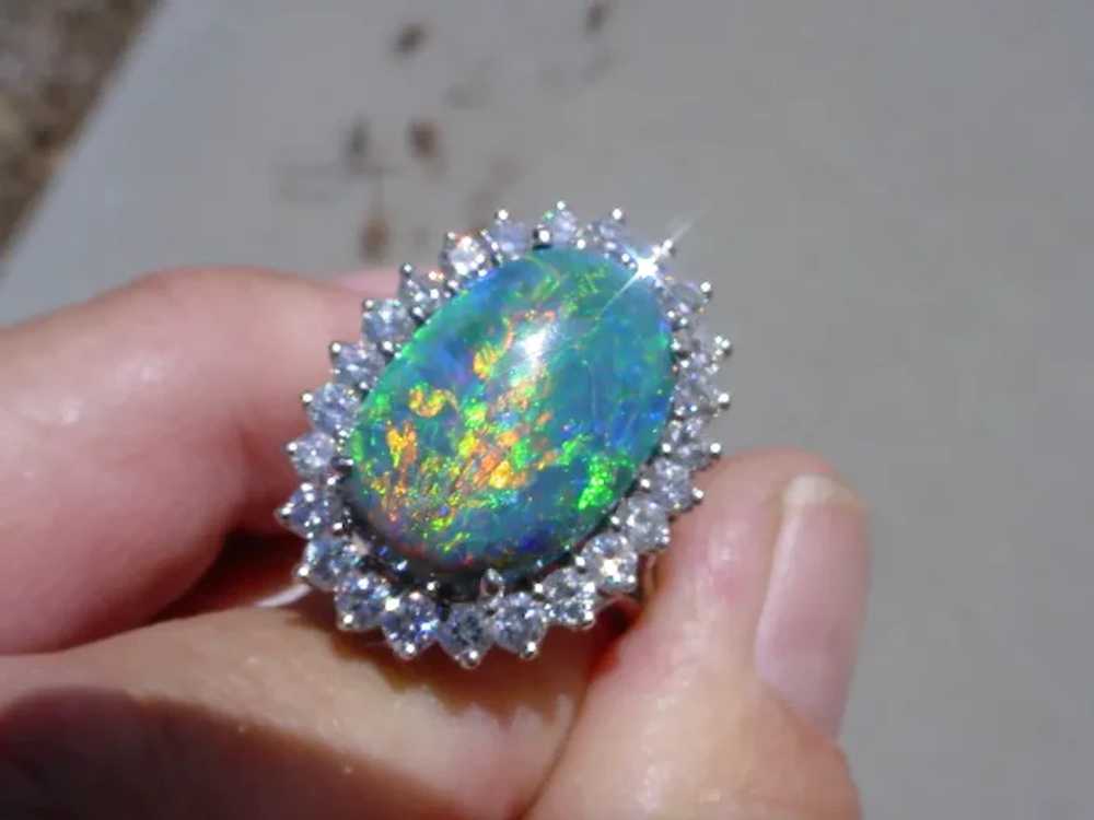 Gorgeous Australian Lightening Ridge Black Opal 8… - image 2