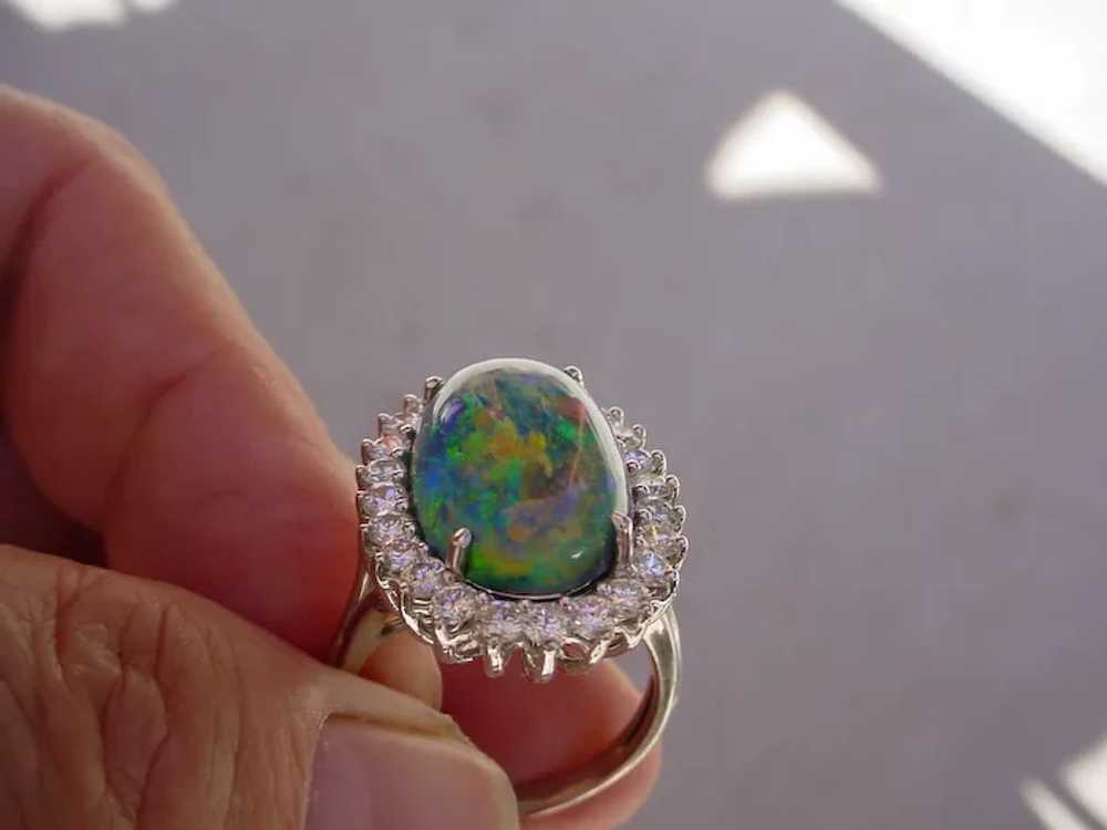 Gorgeous Australian Lightening Ridge Black Opal 8… - image 5