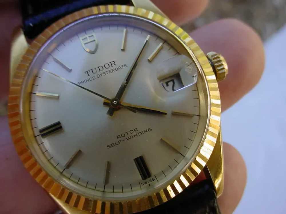 Rare Rolex/Tudor Prince Oysterdate 7990/8 18K Gold - image 2