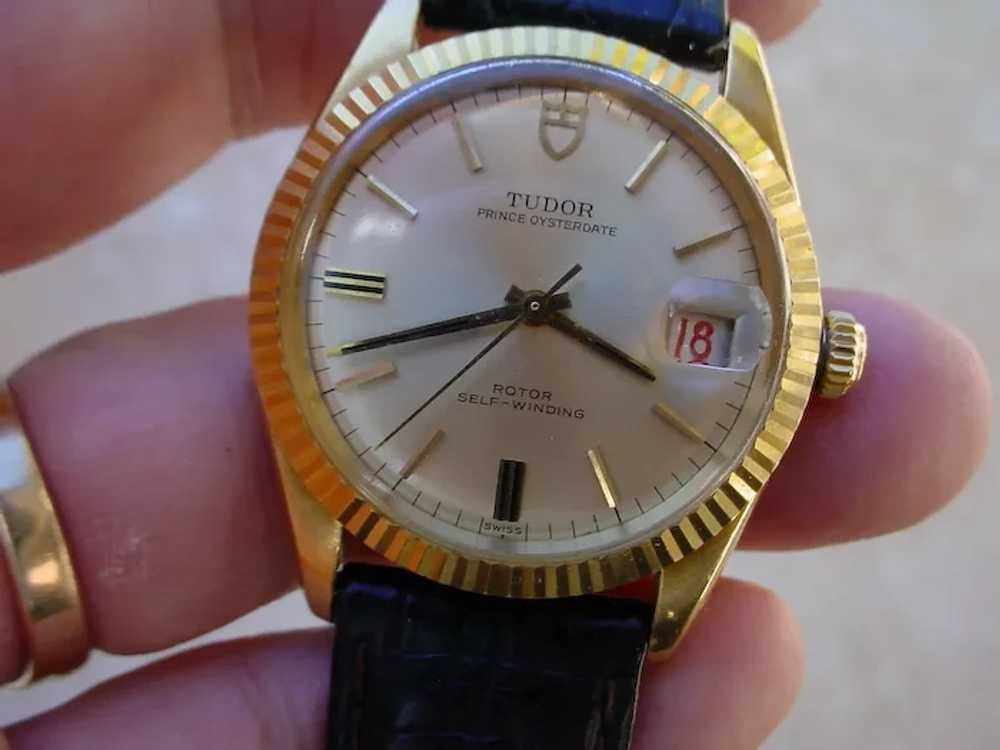 Rare Rolex/Tudor Prince Oysterdate 7990/8 18K Gold - image 3