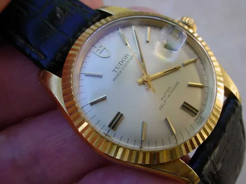 Rare Rolex/Tudor Prince Oysterdate 7990/8 18K Gold - image 4